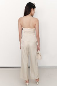 Clarice Co-ord Ruched Set in Ecru
