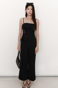 Clarice Co-ord Ruched Set in Black