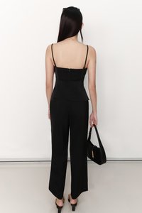 Clarice Co-ord Ruched Top in Black