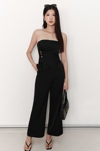 Clarice Co-ord Ruched Set in Black