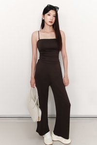 Jennie Jogger Co-ord Pants V2 in Dark Grey Brown