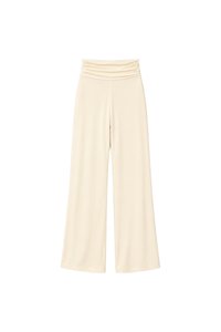 Cayra Co-ord Ruched Pants in Pale Yellow