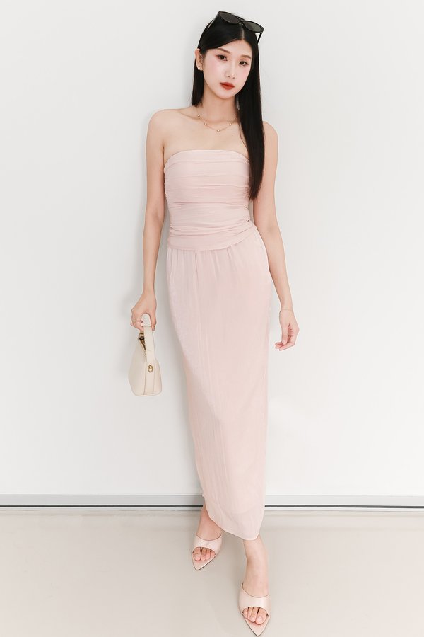 Taeci Textured Co-ord Set in Light Pink