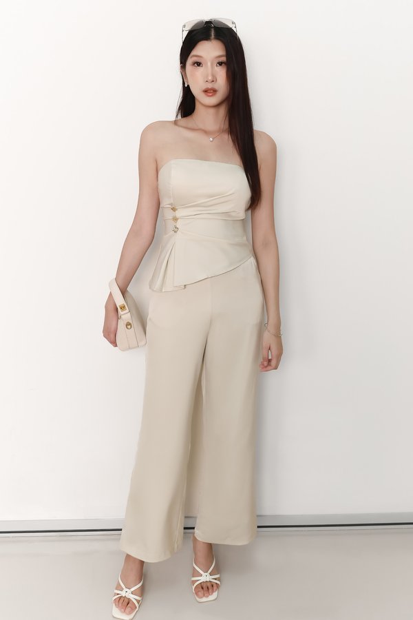 Clarice Co-ord Pants in Ecru