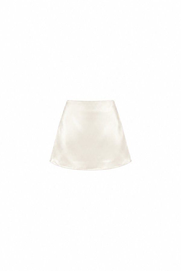 Serryn Satin Co-ord Skorts in Light Champagne