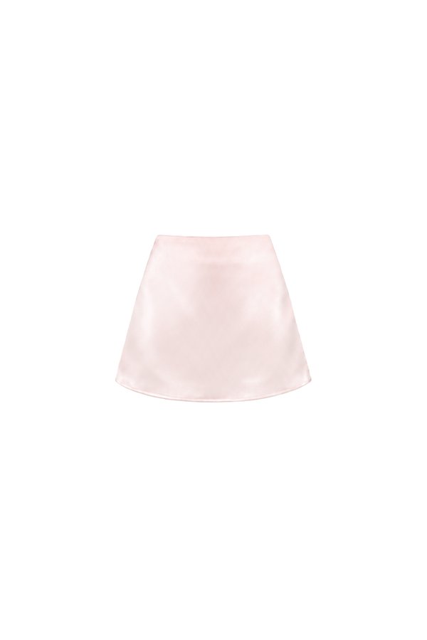 Serryn Satin Co-ord Skorts in Light Pink