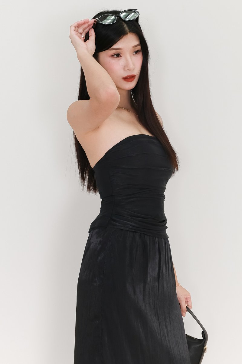 EVENT EXCLUSIVE | Taeci Textured Co-ord Top in Black