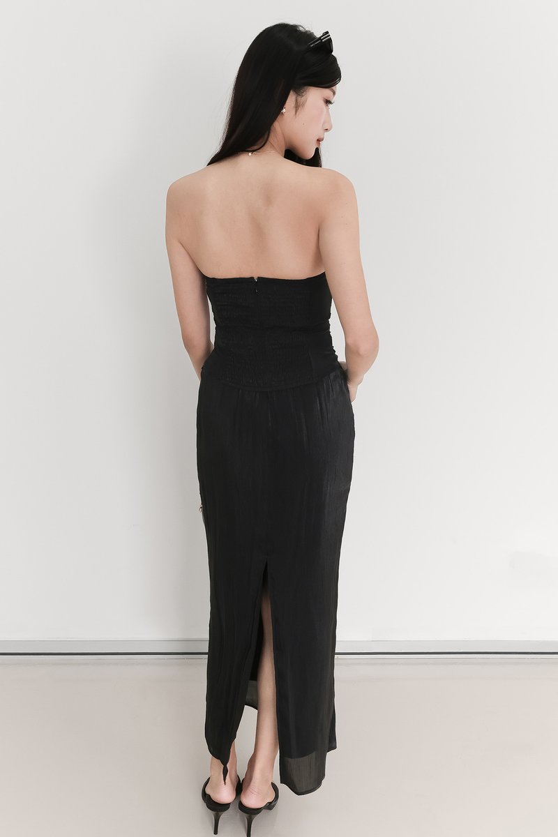 EVENT EXCLUSIVE | Taeci Textured Co-ord Top in Black