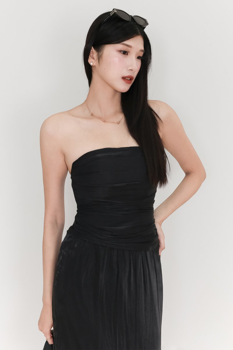 EVENT EXCLUSIVE | Taeci Textured Co-ord Top in Black
