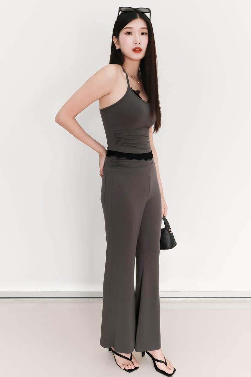 EVENT EXCLUSIVE | Cayra Co-ord Ruched Pants in Dark Grey