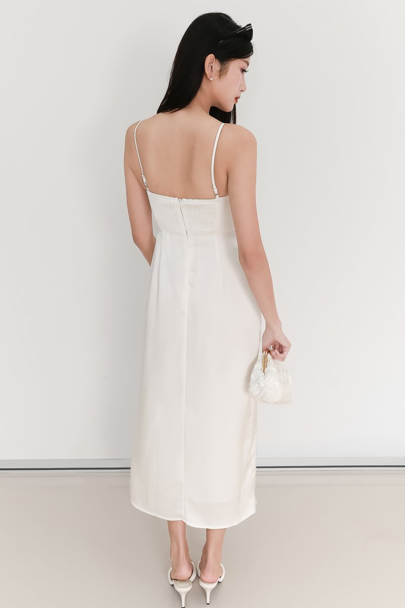 EVENT EXCLUSIVE | Leanda Lace Trim Midaxi Dress in White