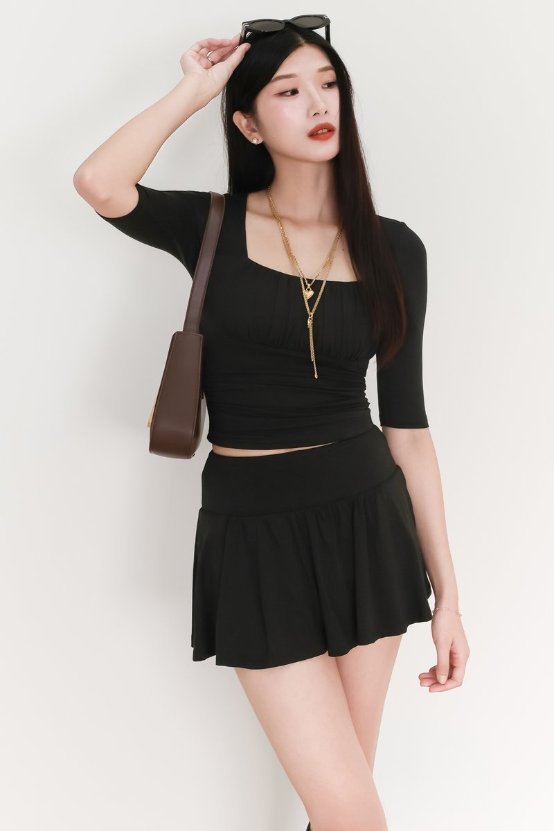 EVENT EXCLUSIVE | Ceorin Co-ord Sleeved Top in Black
