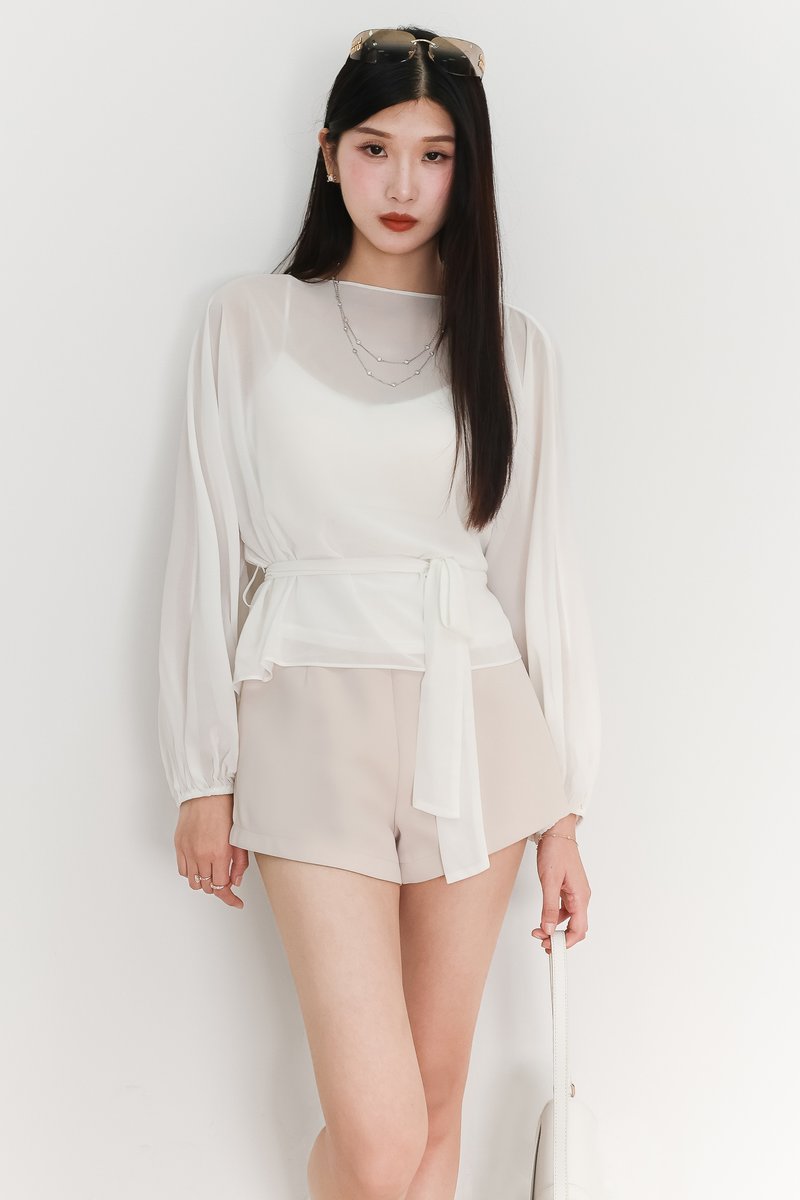 EVENT EXCLUSIVE | Bessie Blouse Camisole Set in White