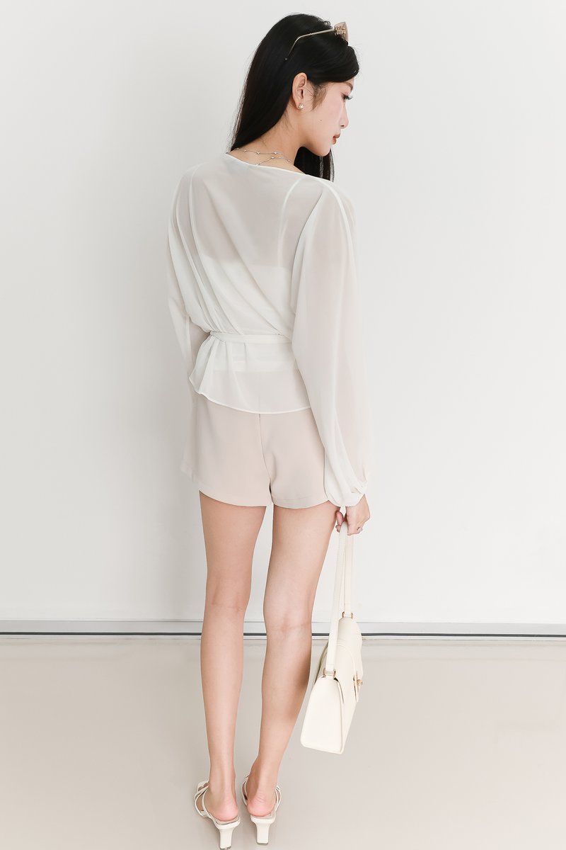 EVENT EXCLUSIVE | Bessie Blouse Camisole Set in White