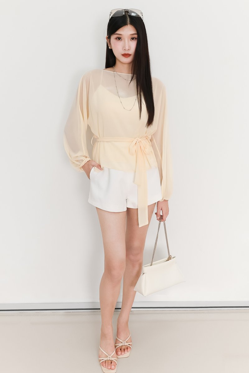 EVENT EXCLUSIVE | Bessie Blouse Camisole Set in Light Yellow