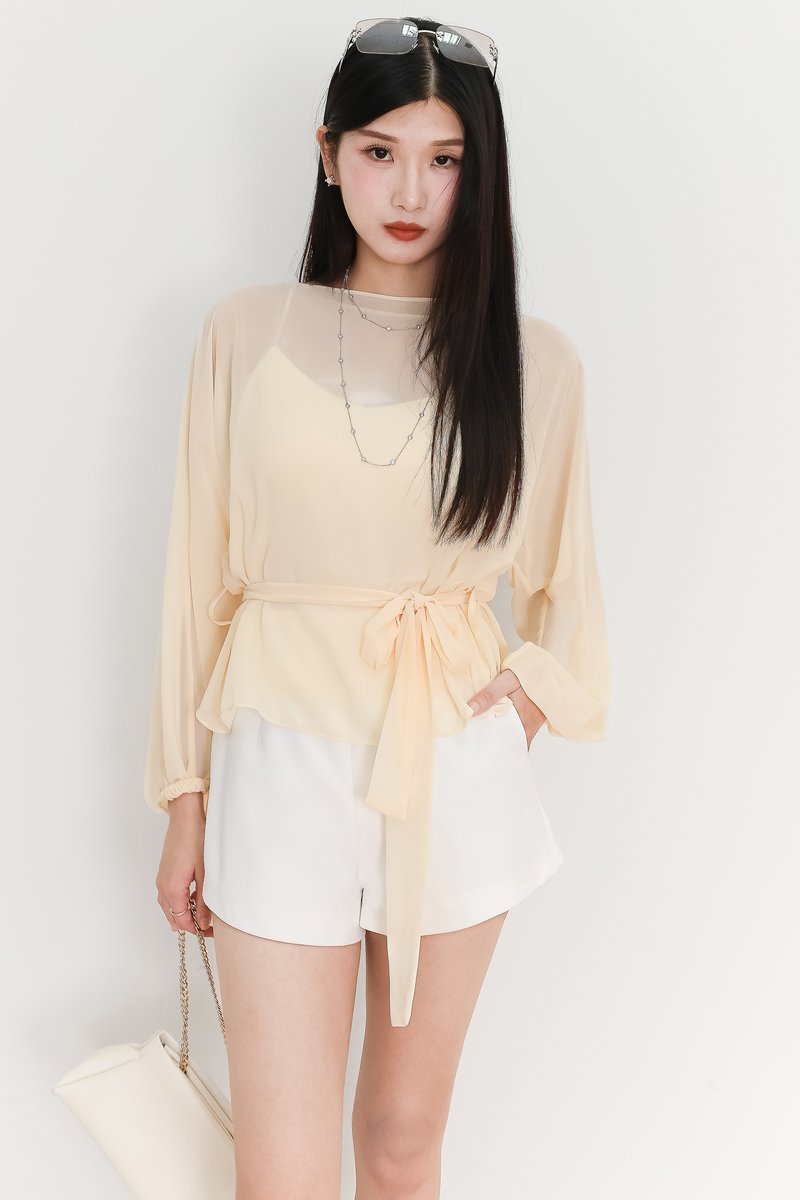 EVENT EXCLUSIVE | Bessie Blouse Camisole Set in Light Yellow