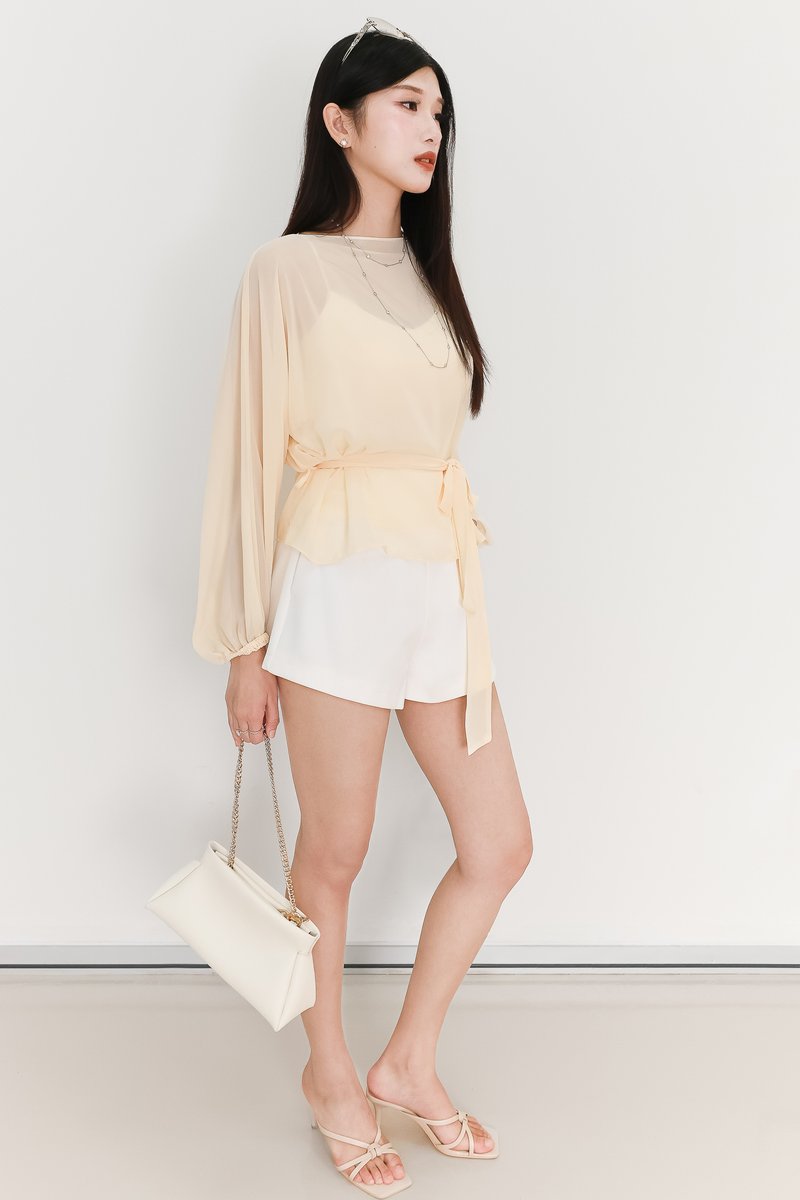 EVENT EXCLUSIVE | Bessie Blouse Camisole Set in Light Yellow