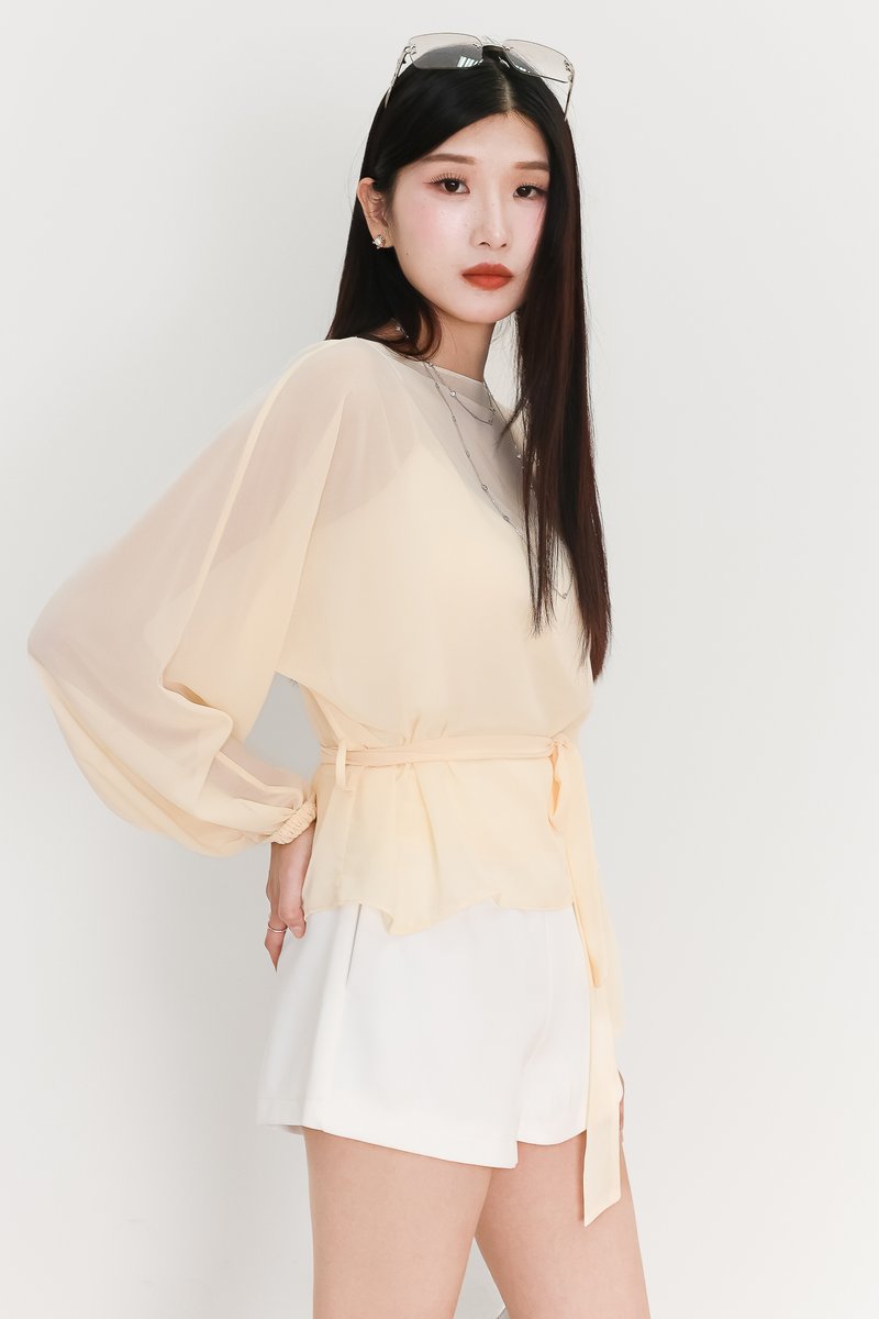 EVENT EXCLUSIVE | Bessie Blouse Camisole Set in Light Yellow