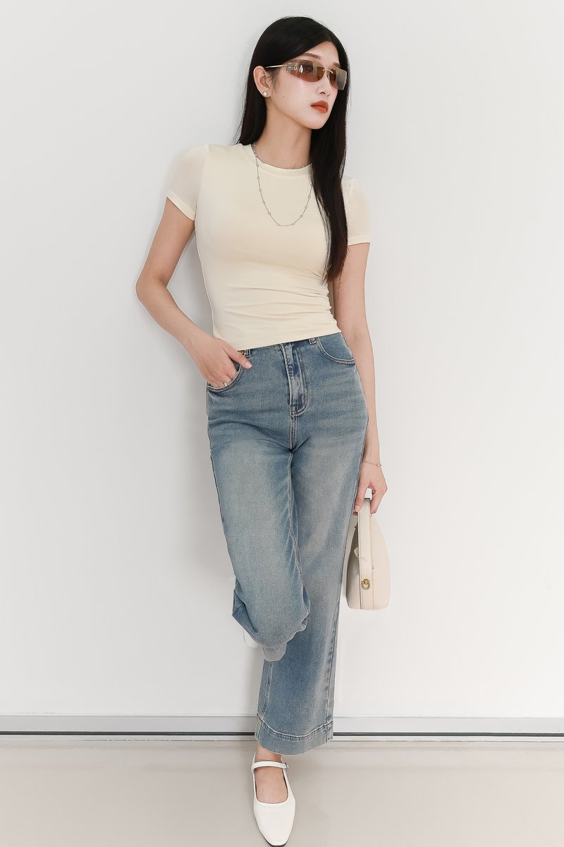 EVENT EXCLUSIVE | Pastels Padded Tee in Light Yellow