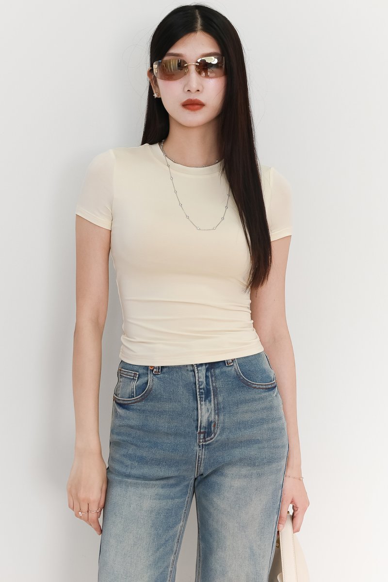 EVENT EXCLUSIVE | Pastels Padded Tee in Light Yellow