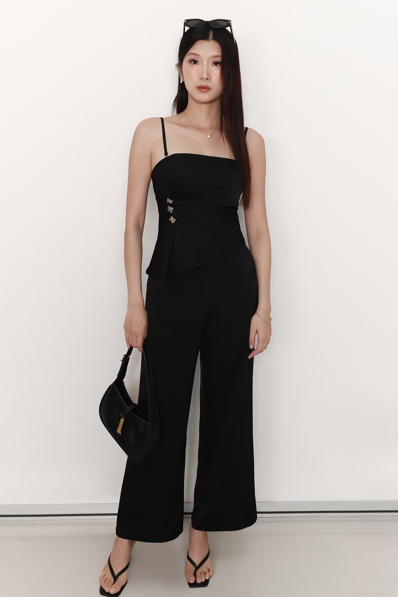 Clarice Co-ord Pants in Black
