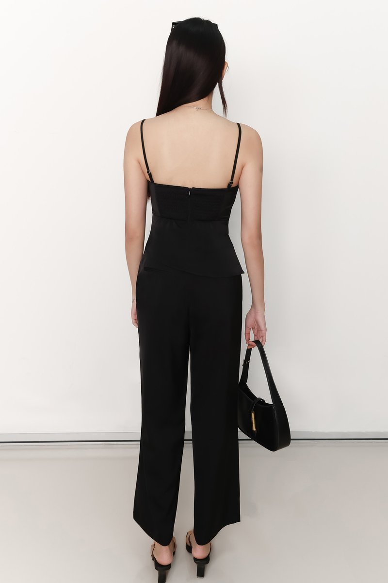 Clarice Co-ord Pants in Black
