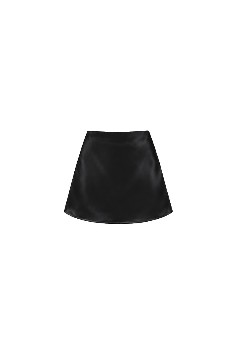 Serryn Satin Co-ord Skorts in Black