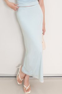 Cottie Co-ord Maxi Skirt in Light Blue