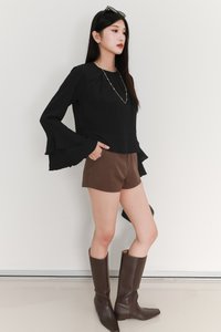 SALES EXCLUSIVE | Tenrie Textured Sleeved Top Tube Set in Black