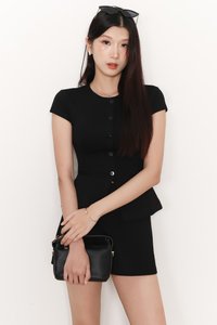 Carrine Co-ord Set in Black