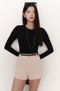 SALES EXCLUSIVE | Belrin Belted Shorts in Nude