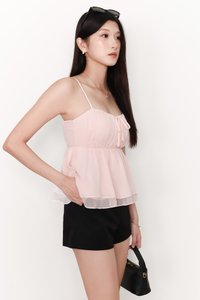 Terra Textured Top in Light Pink