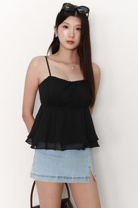 Terra Textured Top in Black