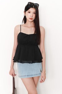 Terra Textured Top in Black
