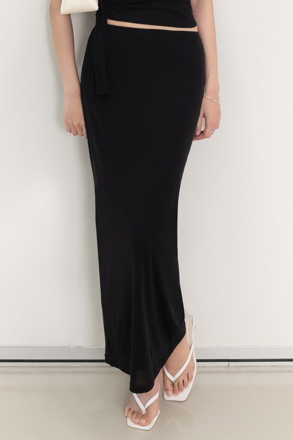 Cottie Co-ord Maxi Skirt in Black