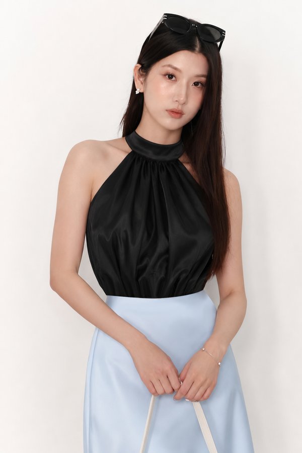 RESTOCKS | Heralyn Halter Top V2 in Black