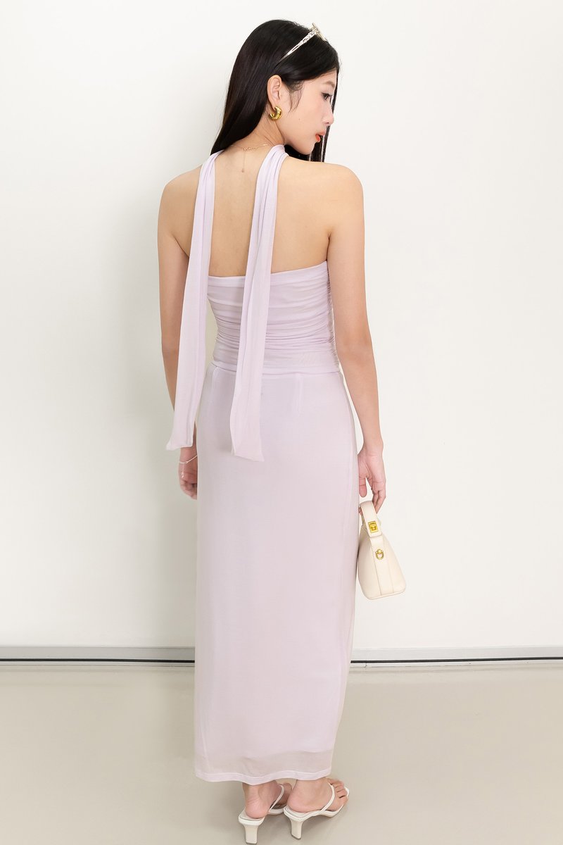 Cottie Co-ord Maxi Skirt in Light Lilac