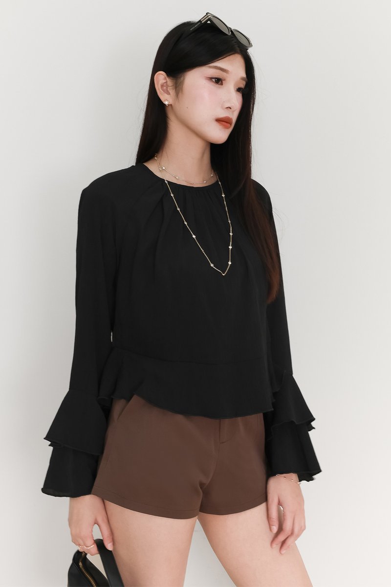 SALES EXCLUSIVE | Tenrie Textured Sleeved Top Tube Set in Black