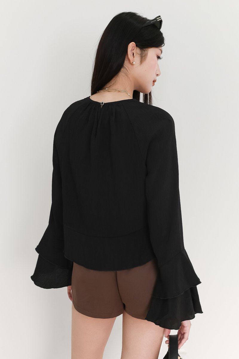 SALES EXCLUSIVE | Tenrie Textured Sleeved Top Tube Set in Black
