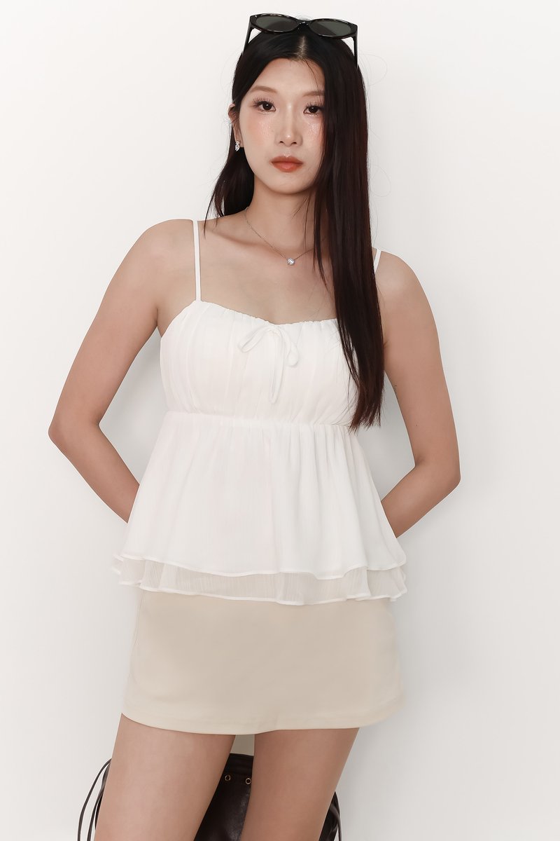 Terra Textured Top in White