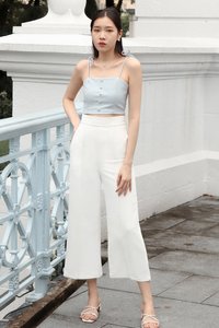 DEFECT434 | Panelled Highwaist Pants in White in M DEFECT434 | Panelled Highwaist Pants in White in M