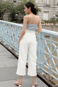 DEFECT434 | Panelled Highwaist Pants in White in M DEFECT434 | Panelled Highwaist Pants in White in M
