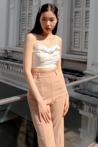 DEFECT459 | Erin Embellished Top in White in XS DEFECT459 | Erin Embellished Top in White in XS