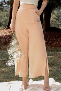 DEFECT | Elevate Slit Pants in Melon in XS DEFECT | Elevate Slit Pants in Melon in XS