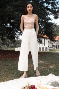 DEFECT632 | Adelia Seashell Top in Blush in S DEFECT632 | Adelia Seashell Top in Blush in S