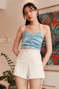 DEFECT431 | Heline Halter Top in Blue in XS DEFECT431 | Heline Halter Top in Blue in XS