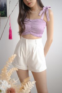 Serenda Smocked Top in Lilac Serenda Smocked Top in Lilac