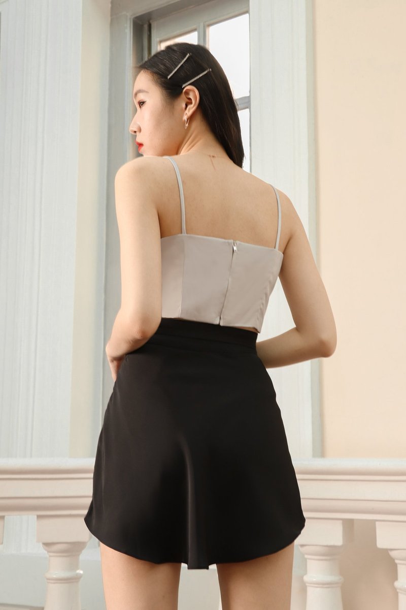 DEFECT371 | Sparkle Embellished Top in Silver