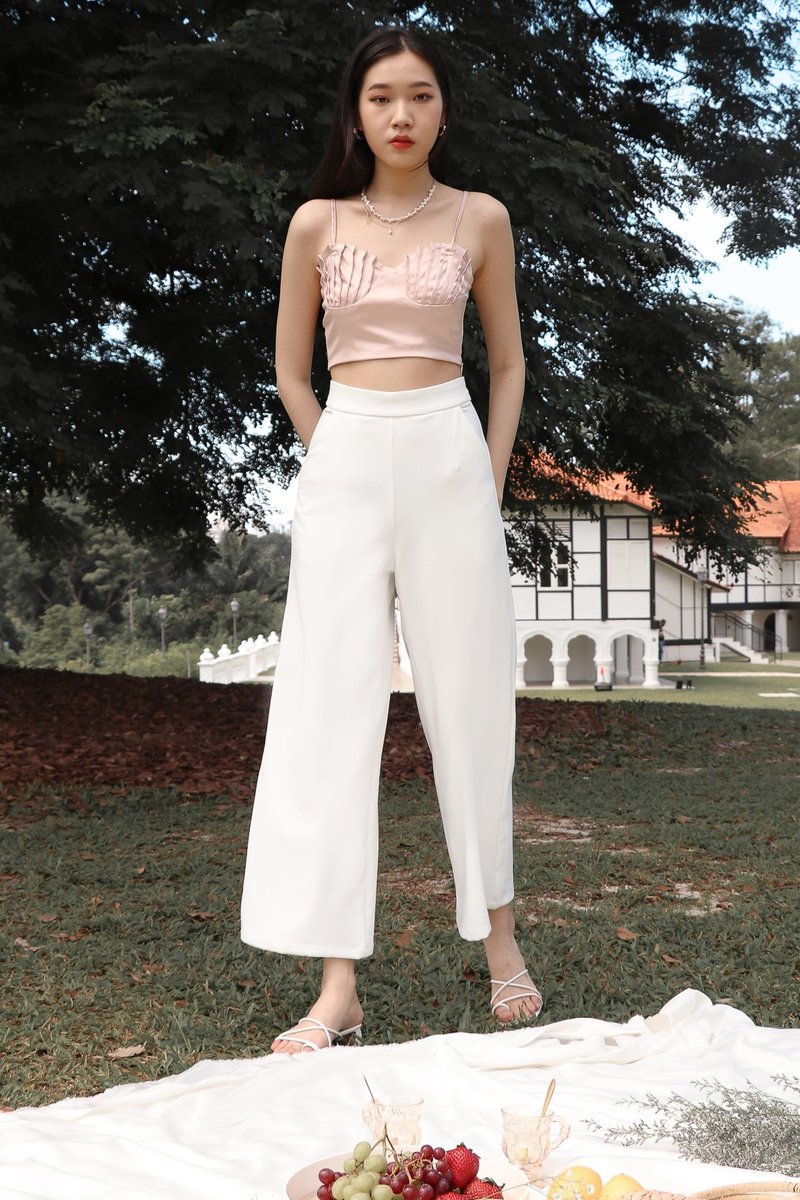 DEFECT632 | Adelia Seashell Top in Blush in S