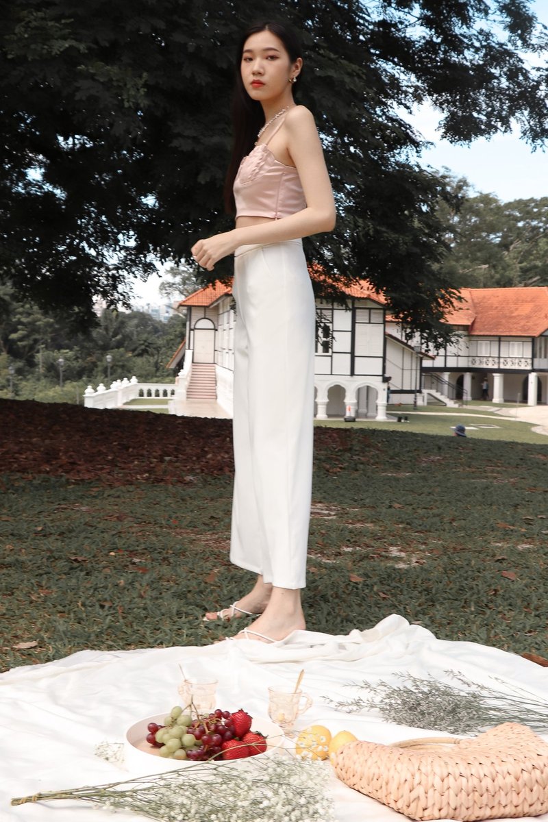DEFECT632 | Adelia Seashell Top in Blush in S